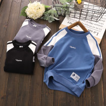 Boys sweaters 2021 Spring and Autumn New Tide coat children long sleeve base shirt Tong cotton tide