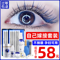 Fairy hair eyelash grafting set self-connected natural simulation tools full set of beautiful false eyelashes womens single cluster super soft