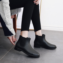 Unif fashion rain boots non-slip water boots rubber shoes Chelsea water shoes adult Korean rain shoes womens short tube spring and summer