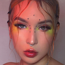 Brow Nails Lip Leave No Hole to Navel Nails No Need Piercing Hot Brother-in-law European and America Nasal Nail Brow Wine Nest of Halloween Ear Nails