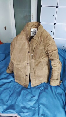 马登 男美式重磅油蜡帆布夹克 图1