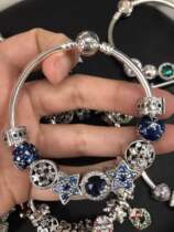 Spot Australia Pandora Pandora counter 17 winter blue beads bracelet set