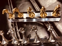 Babygenie Hippocampus pedestal nail finished finished nail finished product practice base two-generation gold and silver two-color optional