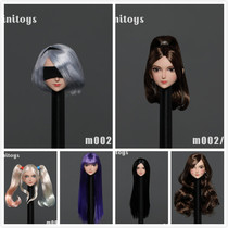 Spot iminitoys 1 6 M002 anime beautiful girl head carving six optional white skin