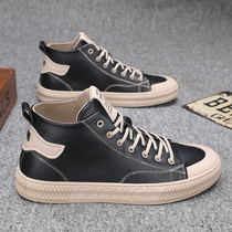 Tide brand mens high-top shoes 2021 early autumn new Korean version of the state mens shoes increase the height of the wild casual shoes board shoes