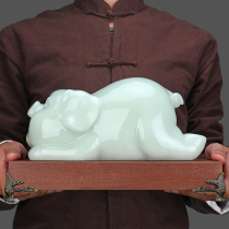 White marble stone pig living room decorations