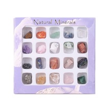 Mineral World Natural Ore Minerals Mini Specimens 20 optional Chinese and English collection display boxes