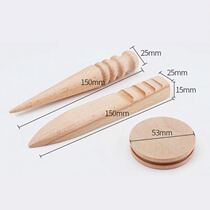 DIY handmade leather art leather sculpted leather tool edging polished round wood stick grinding edge polished leather edge polished shaping leather