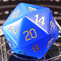 D20 Royal Blue Cat Eye Stone Dragon and Dragon DnD Wan Zhi Brand Fifth Personality Running Group Digital Dice Props