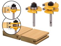 Wood floor open slot machine joinery knife solid wood primary and secondary knife rugged milling cutter wood square tooth tenon combined knife milling cutter
