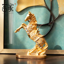 Horse ornaments home soft decorations living room wine cabinet TV cabinet office desktop coffee table study restaurant crafts