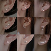s925 small earrings for women sleeping in summer without picking up 2022 new trendy niche design silver earrings earrings