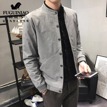  Rich bird jacket mens thin Korean version of the trend slim-fitting handsome spring and autumn new baseball uniform casual mens jacket
