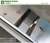 304 stainless steel two-in-one toilet paper box holder box box embedded in wall type open wall hanging wall drawing box rack