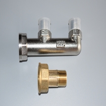 Copper gas meter F-type tee M30 gas meter joint splitter gas gas meter head accessories