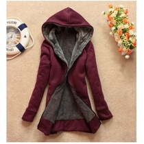 2108 winter warm coats women wool coat jackets thicken hoody