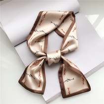 2020 spring and summer flat angle small scarf womens new Korean spring and autumn Joker ribbon wrist ribbon fashion hair band
