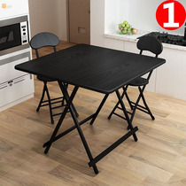 Folding table table small table for dinner folding table rental room 2 people can store folding table small household simple high legs