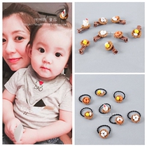 Baby Hair Rope All Wrapped Cloth Hair Clip New Small Chicken Trumpet Leather Gluten Girl Head Accessories Hair Less Hair No Injuries