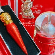 Christian Louboutin radish diced lipstick gold tube CL lipstick lettering Christmas limited red tube 099