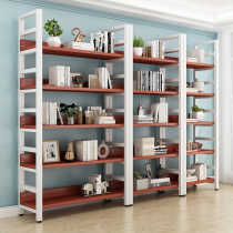 Bookshelves Landing Simple Home Living Room Iron Art Shelves Simple Steel Wood Multilayer Storage Racks Housed By Wall Shelves