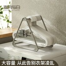 Hanger storage machine balcony non-perforated household finishing rack space saving table rack for drying rack clip