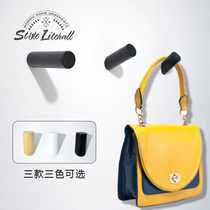 Nordic solid wood adhesive hook wall hanging creative wall decoration entrance entrance door wall hanging coat hook