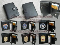 Multi-purpose leather badge wallet wallet can be used with the badge texture is very good 