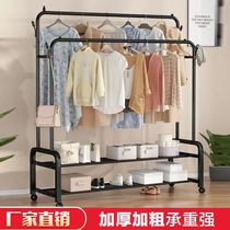 Xiaogang Longting home three-in-one shoe rack Coat rack Bedroom hanger Roller balcony drying hanger Floor-to-ceiling simple