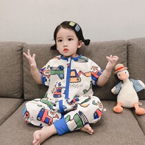 Baby sleeping bag spring and autumn baby children anti-kick quilt summer thin cotton four seasons universal newborn men and women split legs