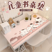 Student cartoon tablecloth girl learning desktop soft glass desk ins writing eye protection Children table mat pvc waterproof