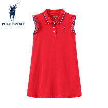 Polosport Childrens Dress Red Spring and Summer with Big Child Princess Baby Clothes