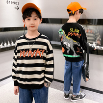 Childrens autumn boys foreign-style clothes 2021 new boys in big children Korean version of foreign-style spring and autumn casual coat tide