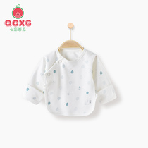 Newborn baby half back clothes newborn baby 0-3 months cotton top baby spring and autumn winter monk clothing pajamas