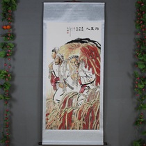 New hot sale recommended Chinese style mounting calligraphy painting in the hall of fame Chinese painting new landscape rural lobby decoration three old back wheat