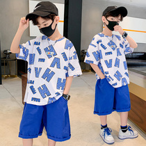 Boy suit Summer 2022 New wave cards CUHK Scout chic fashion handsome chic street clothes childrens clothes