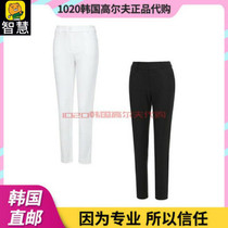 South Korea W. ANGLE GOLF SUIT PANTS 21 AUTUMN FEMALE Wordmark Gush with warm and sports long pants