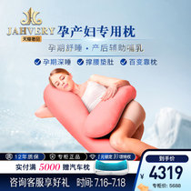 JAHVERY Pregnant Woman Pillow Imported Black Horse Grade Pregnant Woman U Type Pillow Multifunction Toabdominal Care Waist Side Sleeping Wellness Pillow