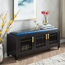 New Chinese solid wood changing shoes stool Home doorway Shoes Stool in door Multi-functional containing Xuan Guan in the family Shoes Cabinet