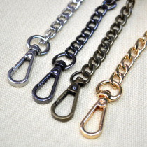 Chain bag crossbody shoulder strap flat chain lip gold bag with chain multi-color 40-120cm length 8mm width