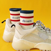 Good-looking ins high waist tide Net red medium socks day thin socks love the sun tide can be long summer