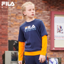 FILA x star FILA childrens clothes for childrens clothes 2021 autumn new small children long sleeve foreign style top