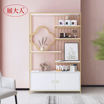 Nordic Partition Shelves Shelf Living Room Living-room Decorative Iron Art Cosmetics Show Shelf Beauty Shop Floor