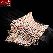 Lingda tassel brooch high-end female European and American style retro corsage temperament silk towel buckle pin accessories birthday gift