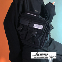 NOLABEL darkness series dark tooling design diagonal multi-function pocket disco bag new