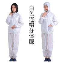Dust-proof clothing hooded split one-piece electrostatic clothes dust-free spray paint protective food factory hooded overalls men and women the same