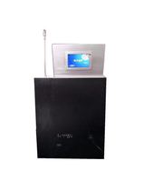 Conference room ultra-thin LCD screen lift with touch screen with microphone 7-inch electronic table card central control remote control hand control