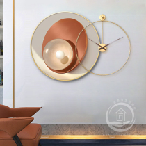 Modern light luxury abstract living room decoration painting restaurant round clock combination painting small apartment sofa background wall hanging painting