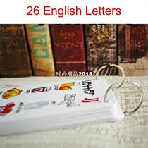 26 Letters English Phonics Pocket Cards Kids Montessori Lear