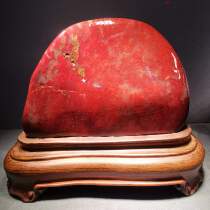 Guilin chicken blood jade dragon victory chicken blood stone natural original stone ornaments Dahongpao Feng Shui home town house